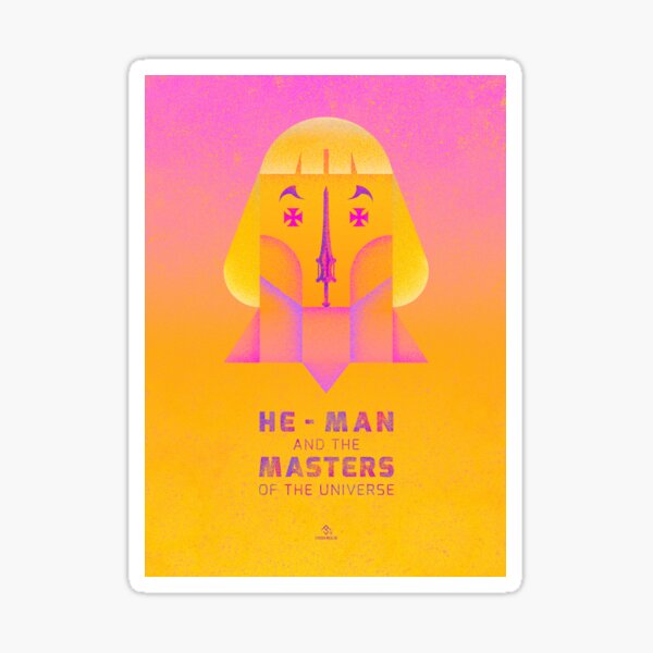 He-Man and The Master of the Universe Tribute illustration Sticker