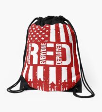 R.E.D. (Remember Everyone Deployed) Drawstring Bag