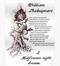 Puck, A Midsummer Night's Dream, William Shakespeare Poster