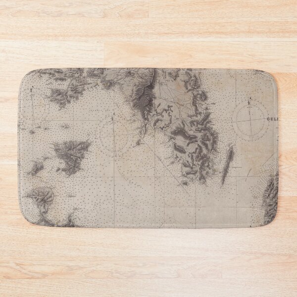 Item preview, Vintage Saronic and Petalioi Gulf Map (1892) designed and sold by BravuraMedia.
