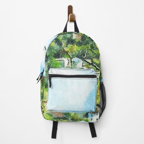 Item preview, Landscape with village on the hill and trees designed and sold by Giuseppe Cocco.