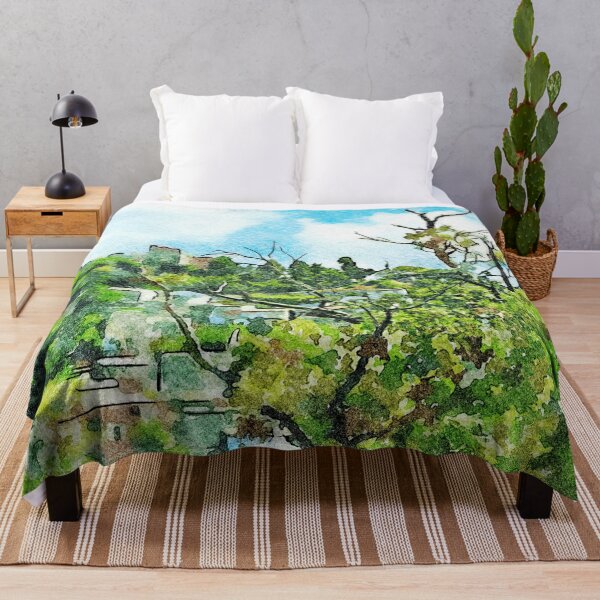 Item preview, Landscape with village on the hill and trees designed and sold by Giuseppe Cocco.