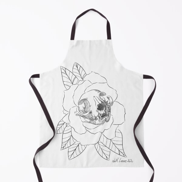 Item preview, skull cat - lines designed and sold by nathalialanne.