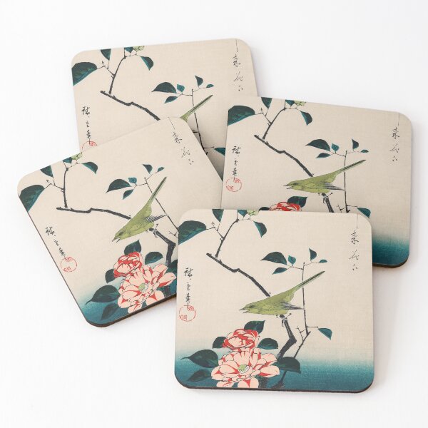 Item preview, Japanese nightingale Ukiyo-e Hiroshige designed and sold by Fiends.