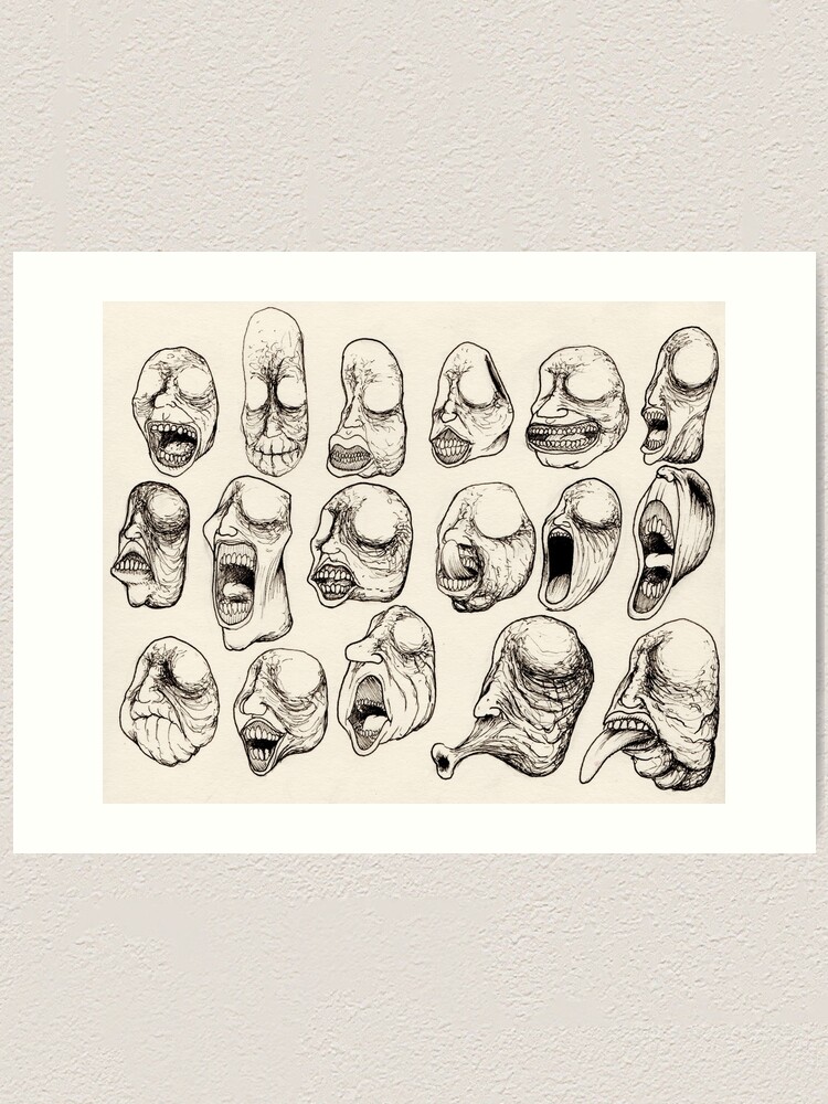 "Mouth Animation Chart" Art Print for Sale by bowelfly Redbubble