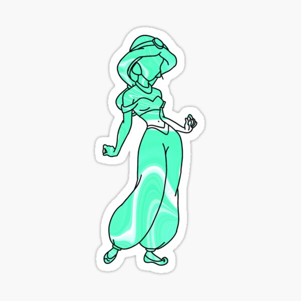 Teal princess Sticker