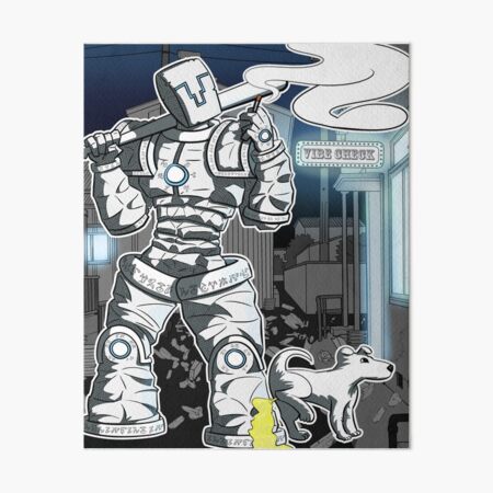 Late Night Vibe Check Art Board Print