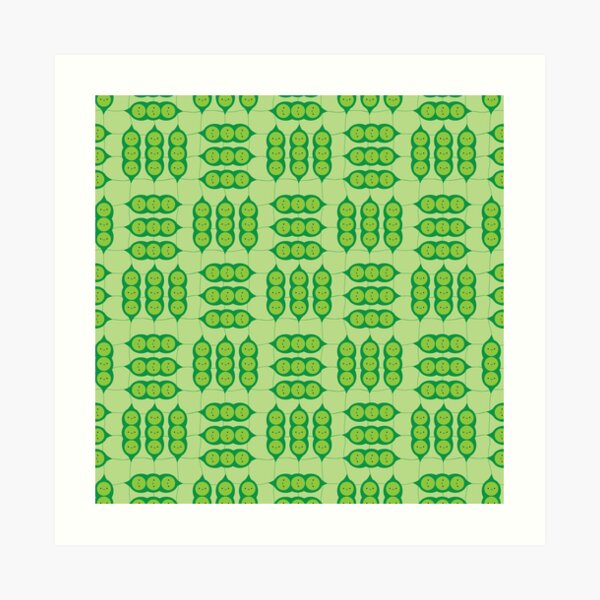 Happy Peapods Art Print