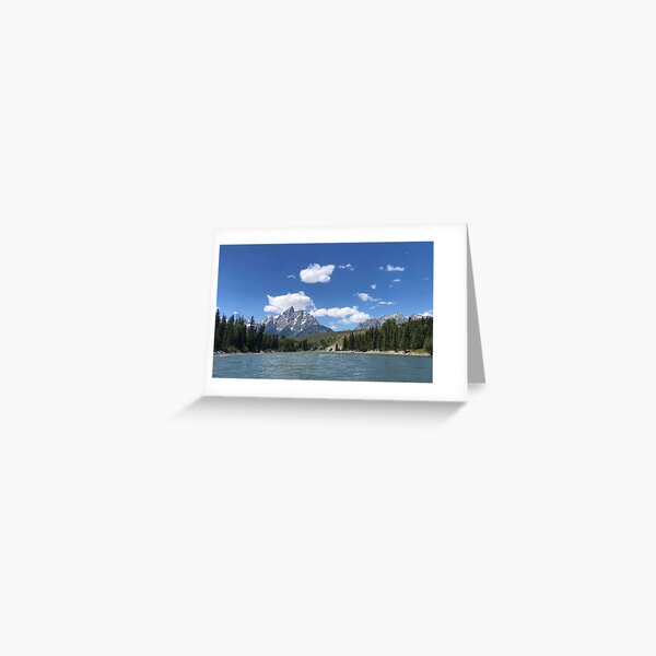 The Teton Range Viewed From The Snake River Greeting Card