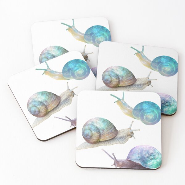 Item preview, Three Pastel Galaxy Space Snails designed and sold by WildRose271.