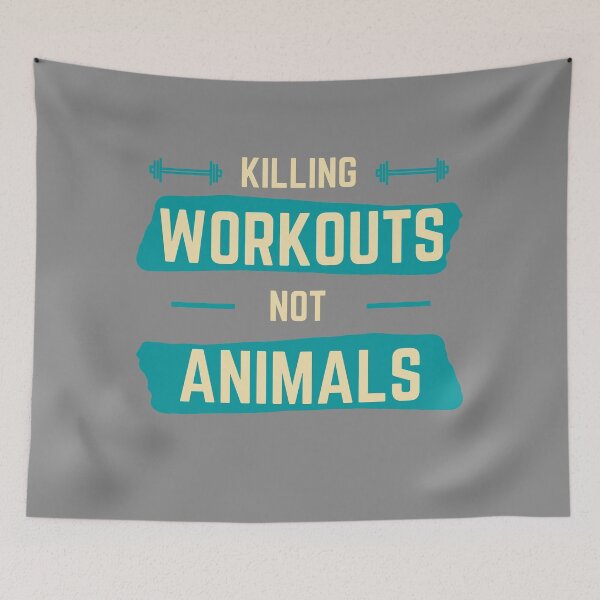 Item preview, Killing Workouts Not Animals - Vegan Athlete designed and sold by m95sim.