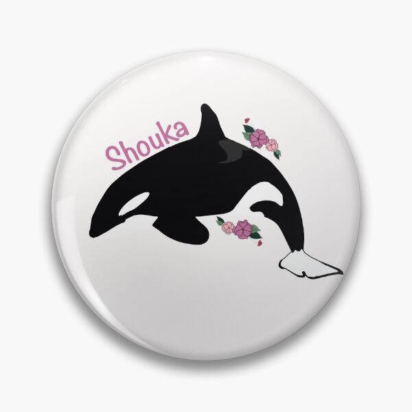 Item preview, Shouka the killer whale flower art designed and sold by Animaldesigns24.