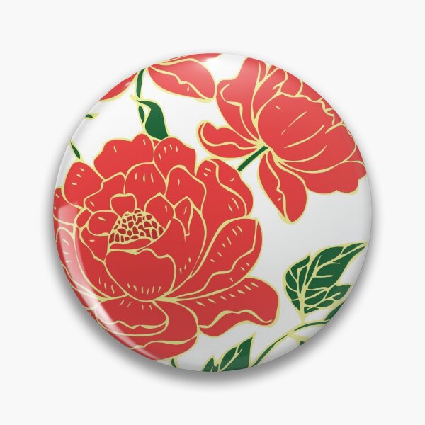 Item preview, Red Peonies #1 designed and sold by HeadRubble.