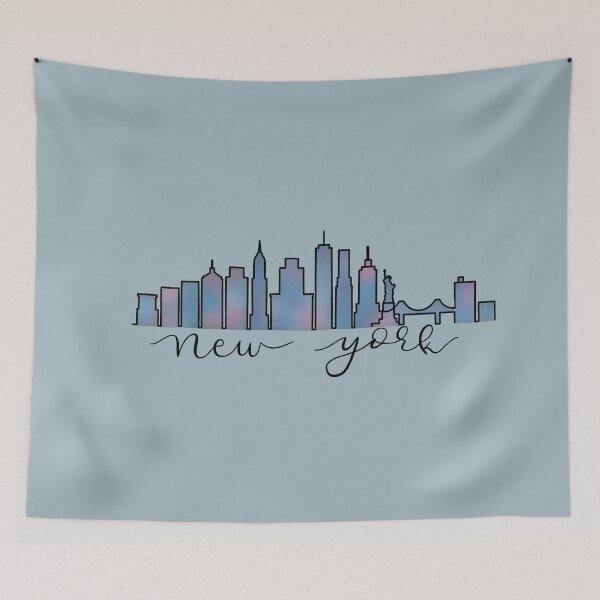 Item preview, New York City Tie Dye Skyline designed and sold by carwalker13.