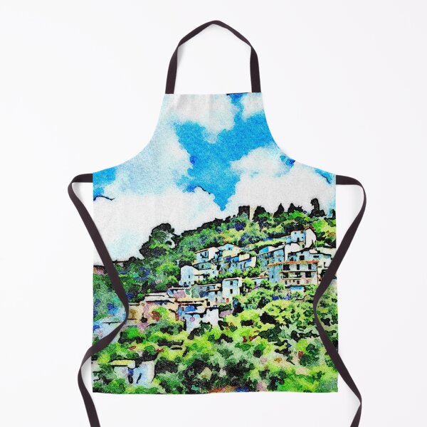 Item preview, Buildings of the village on the hill among the trees designed and sold by Giuseppe Cocco.