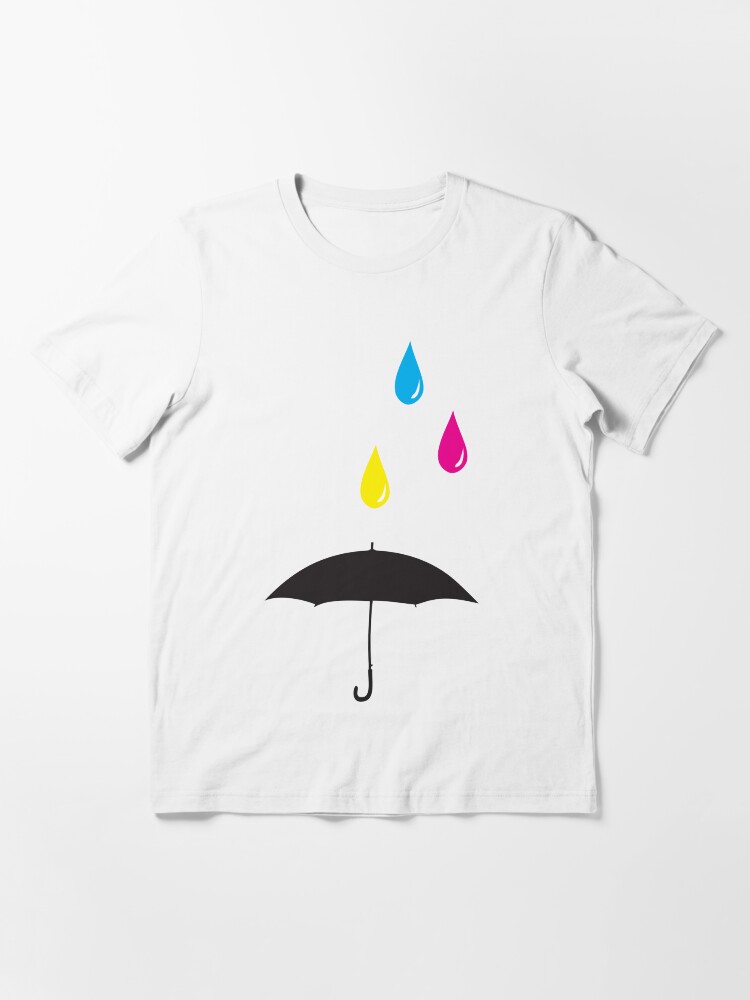 Alternate view of CMYK Rain Essential T-Shirt