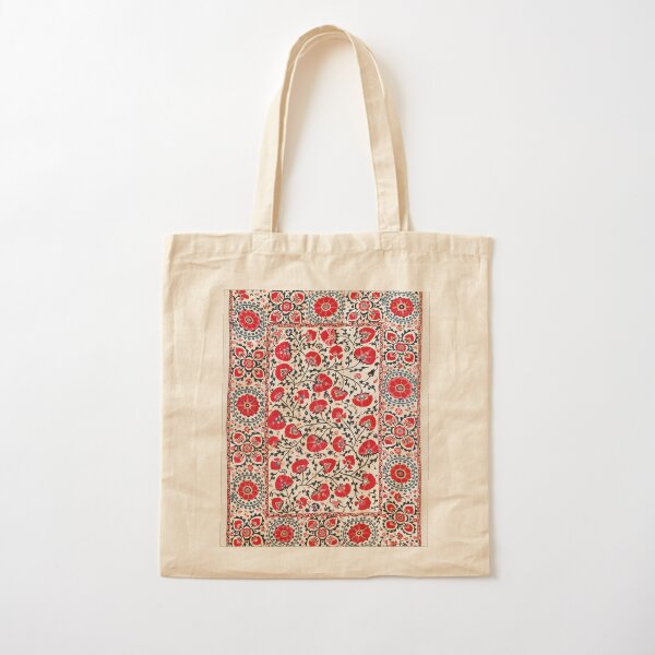 Item preview, Shakhrisyabz Suzani Uzbekistan Floral Embroidery Print designed and sold by Vicky Brago-Mitchell®.