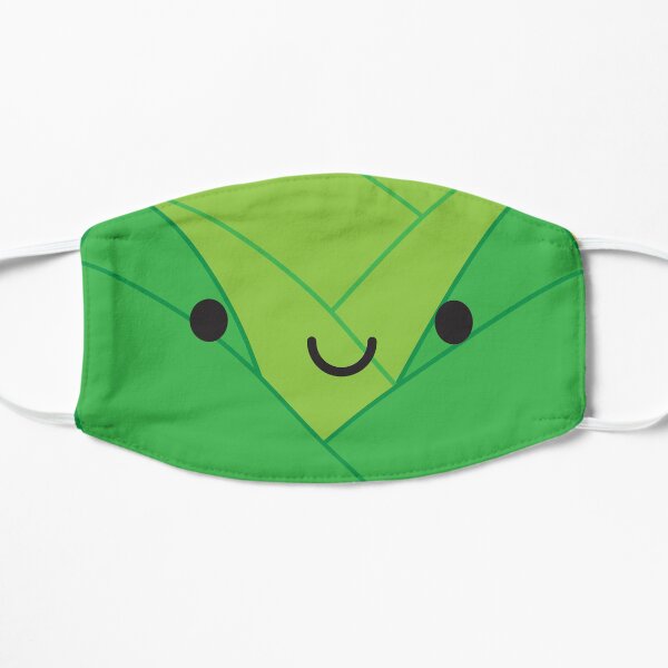 Kawaii Brussels Sprout / Cabbage Flat Mask