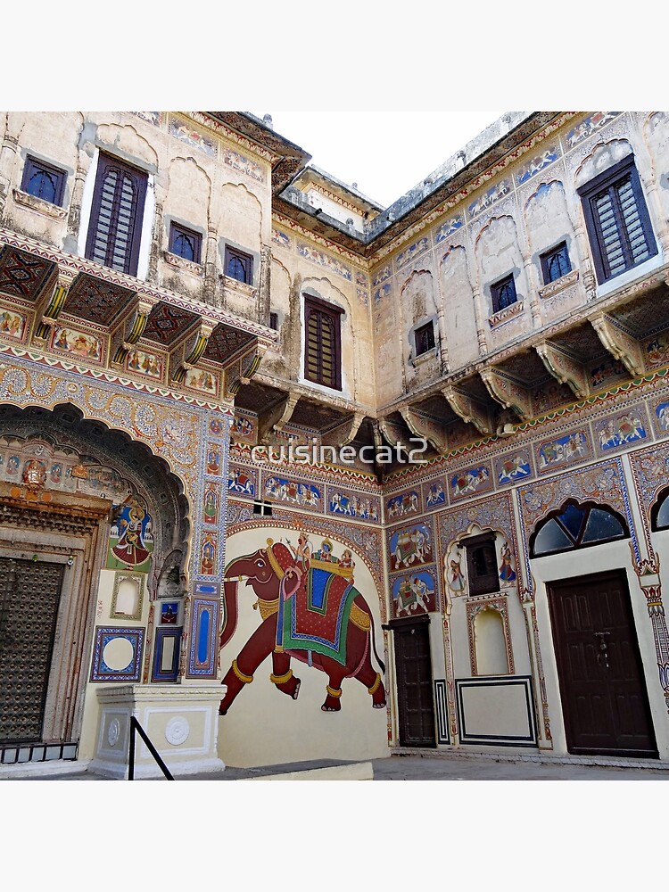 Mandawa, India - Dec 29, 2019: Colorful Painted Haveli In The City Of  Mandawa, Rajasthan, India. The Streets Of Mandawa Are Famous For The  Colorful Painting On Haveli's Walls. Stock Photo, Picture