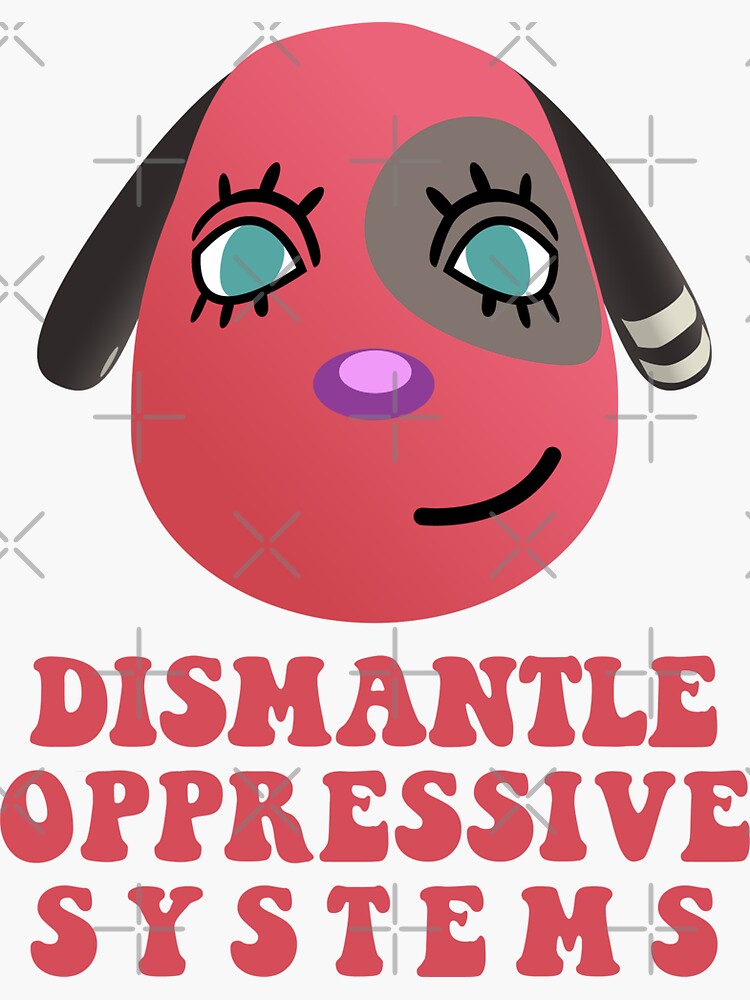 Thumbnail 3 of 3, Sticker, cherry says dismantle oppressive systems! designed and sold by laurenjauregui.