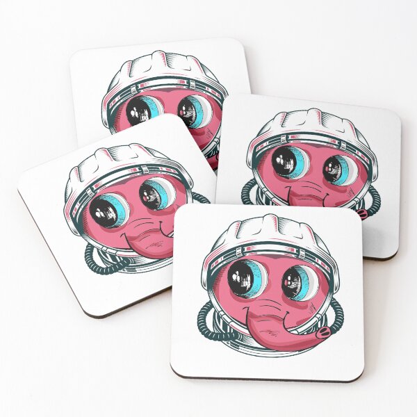 Item preview, Cute Baby Elephant ,Elephant In Space,Cute Cartoon Elephant .pink Elephant  designed and sold by Casablanca shop.