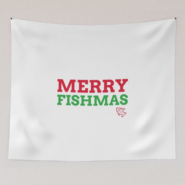 Item preview, Funny Merry Fishmas designed and sold by LadySaltwater.