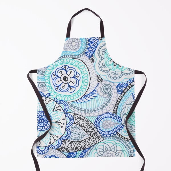 Item preview, Blue Paisley doodle designed and sold by SilverBirch14.