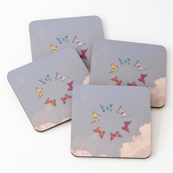 Item preview, Retro Clouds Vintage Rainbow Butterfly Aesthetic designed and sold by vibeytees.
