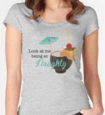 Winston - Schau mich so frech an - New Girl Tailliertes Rundhals-Shirt