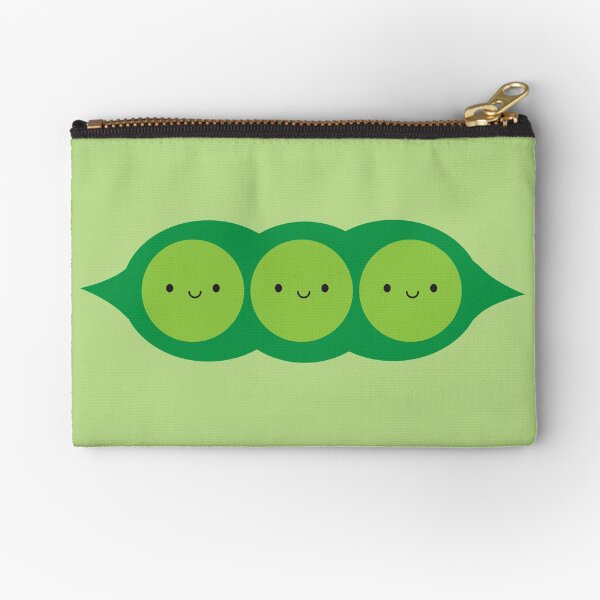 Kawaii Peas in a Pod Zipper Pouch