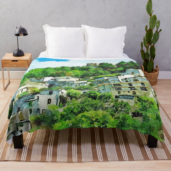 Item preview, Buildings of the village on the hill among the trees designed and sold by Giuseppe Cocco.