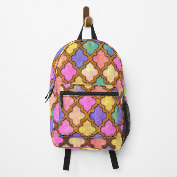 Item preview, Moroccan tile iridescent pattern pastel designed and sold by Red Witch Art.