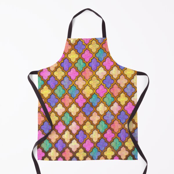 Item preview, Moroccan tile iridescent pattern pastel designed and sold by Red Witch Art.