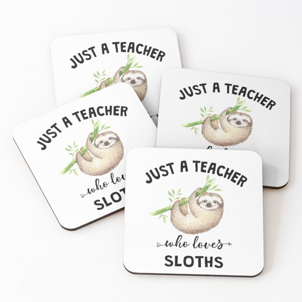 Item preview, Just a Teacher Who Loves Sloths Funny Cute Teacher Appreciation Gift designed and sold by fashopera.