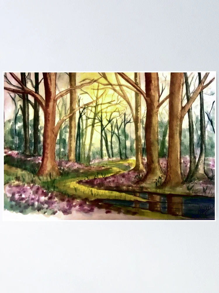 Thumbnail 1 of 3, Poster, Springtime Forest designed and sold by plunder.