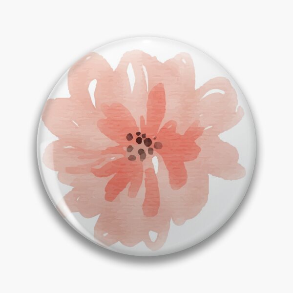 Item preview, Peach Flower Sticker designed and sold by Marilee Garrett.