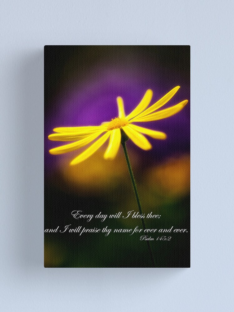 "Daisy and Bible Verse" Canvas Print for Sale by KellyHeaton Redbubble