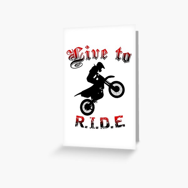 Cartes De Vœux Sur Le Theme Moto Cross Redbubble