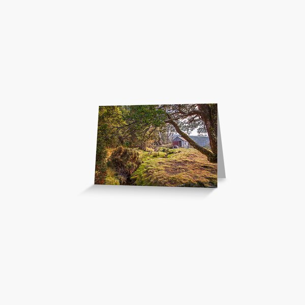 Barn Bluff Hut - Waterfall Valley Overland Track Greeting Card