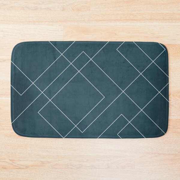 Item preview, Overlapping Diamond Lines on Aqua designed and sold by simplydesignart.