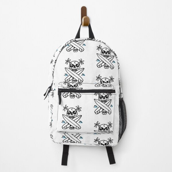 Skull surf illustration Backpack