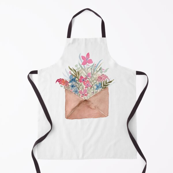 Item preview, Watercolor Envelope with Flowers designed and sold by Harpley Design Studio.