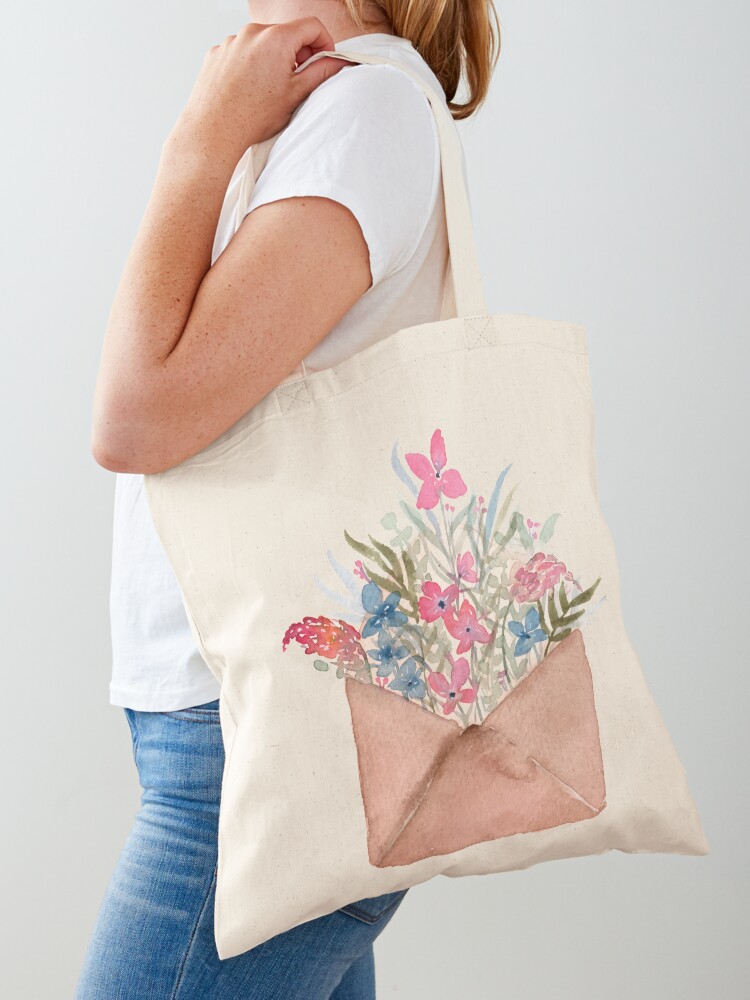 Envelope best sale tote bag