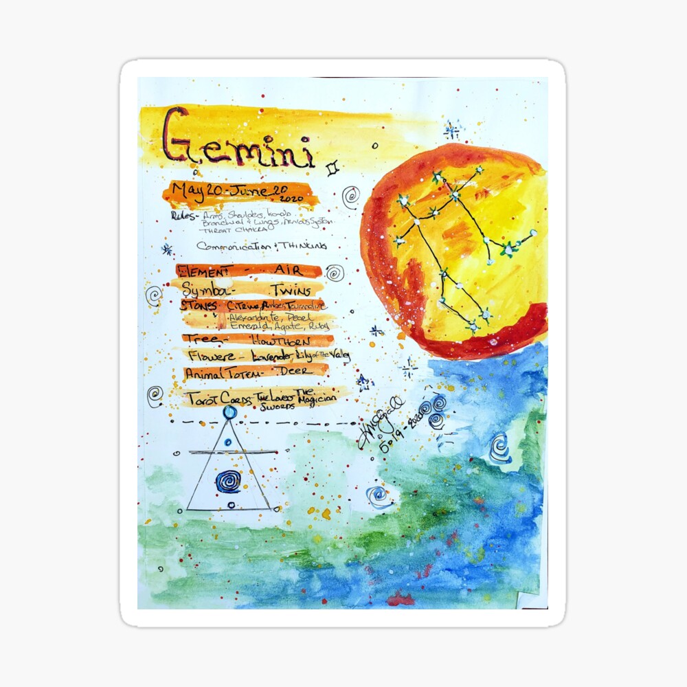 Sun in Gemini- The Twins iPhone Case