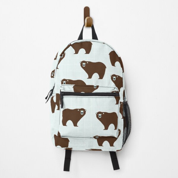 Item preview, Brown Bear on Blue Background designed and sold by kapotka.