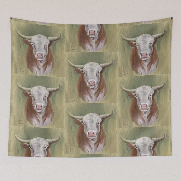 Item preview, Hereford Bull designed and sold by EllieTaylorArt.