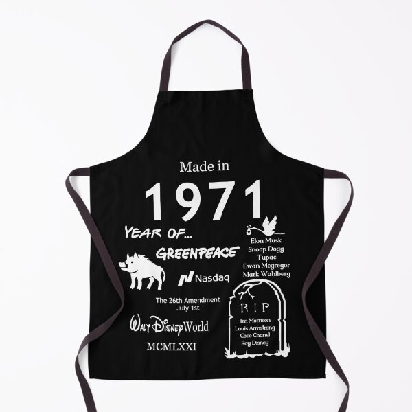 Item preview, Made in 1971 - Important events of your birth year designed and sold by Jamboprints.