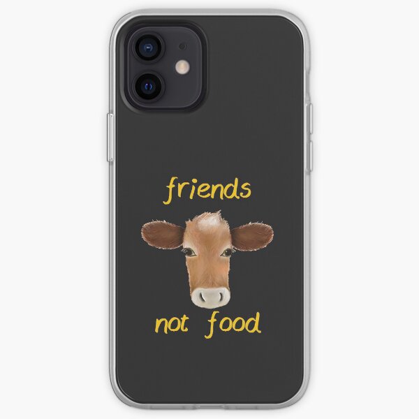 Friends not food cow iPhone Soft Case