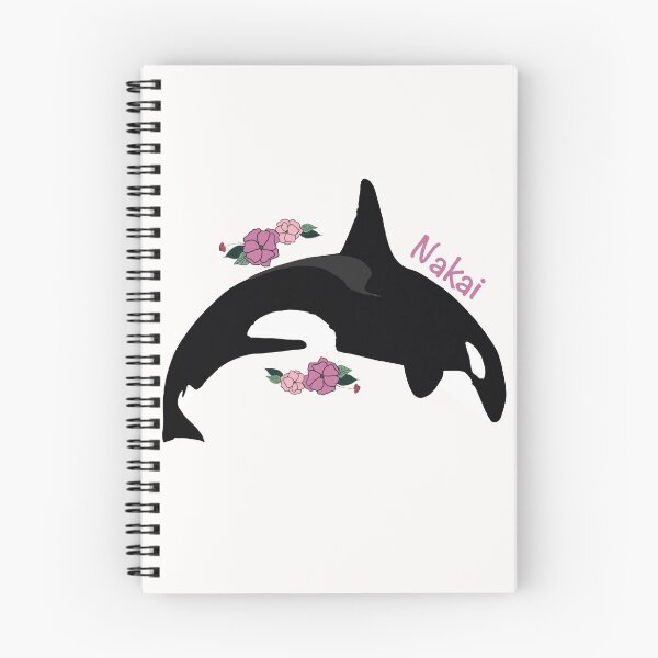 Item preview, Nakai the killer whale flower art designed and sold by Animaldesigns24.