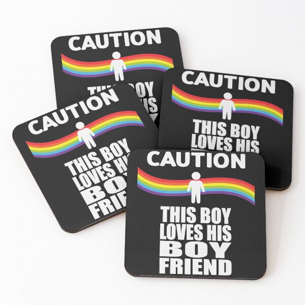 Item preview, CAUTION - THIS BOY LOVES HIS BOYFRIEND designed and sold by Dwarf-Monkey.